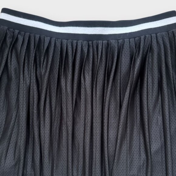 ASOS Pleated Drawstring Jersey Mesh Skirt in Black - women's 12 - Picture 5 of 5